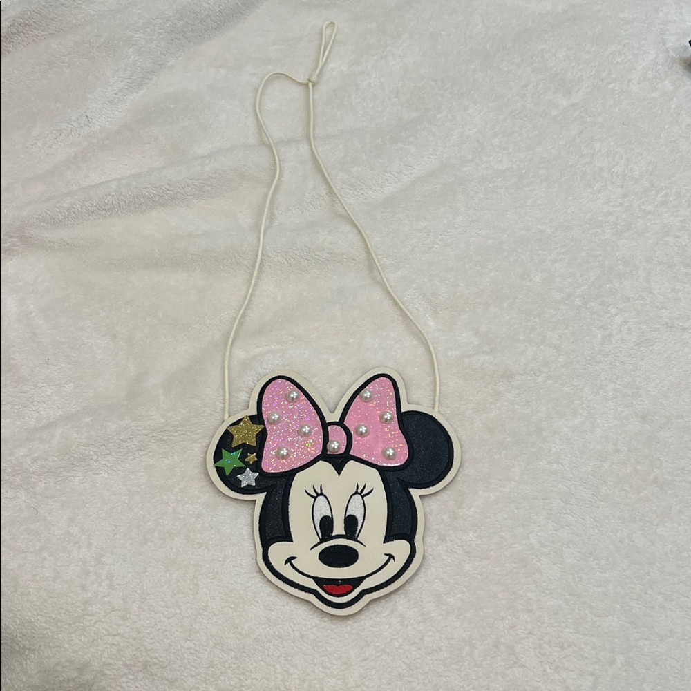 Minnie Mouse Pink Pearl Bow Purse